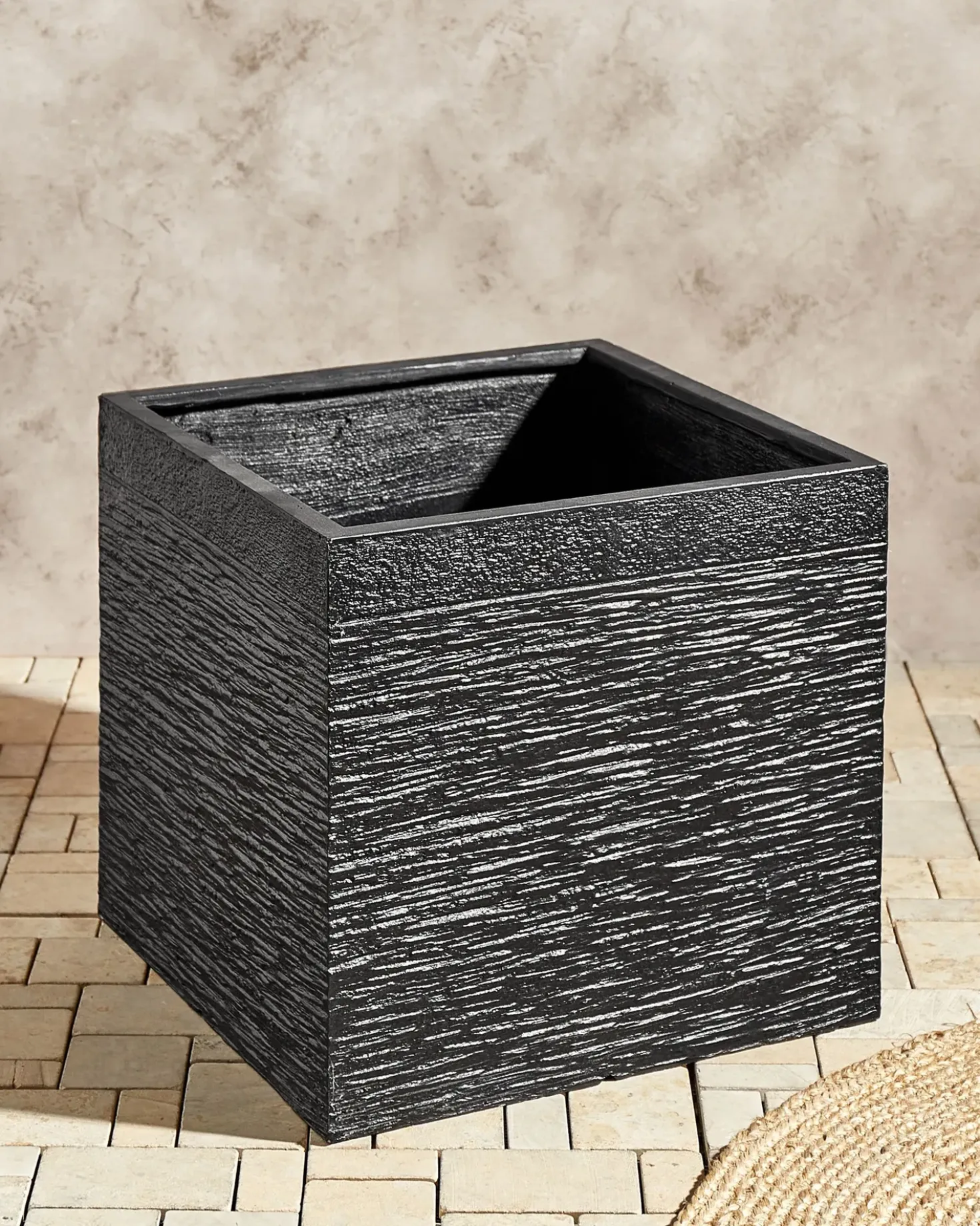 Vaso per piante PAROS 50 cm Nero