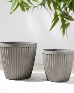 Vaso per piante POKA 36 cm Tortora