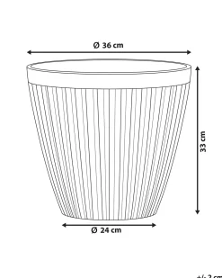 Vaso per piante POKA 36 cm Tortora