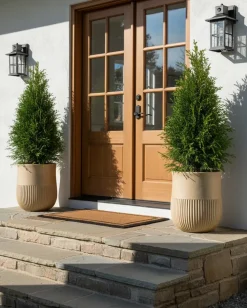 Vaso per piante PYLAROS 36 cm Beige