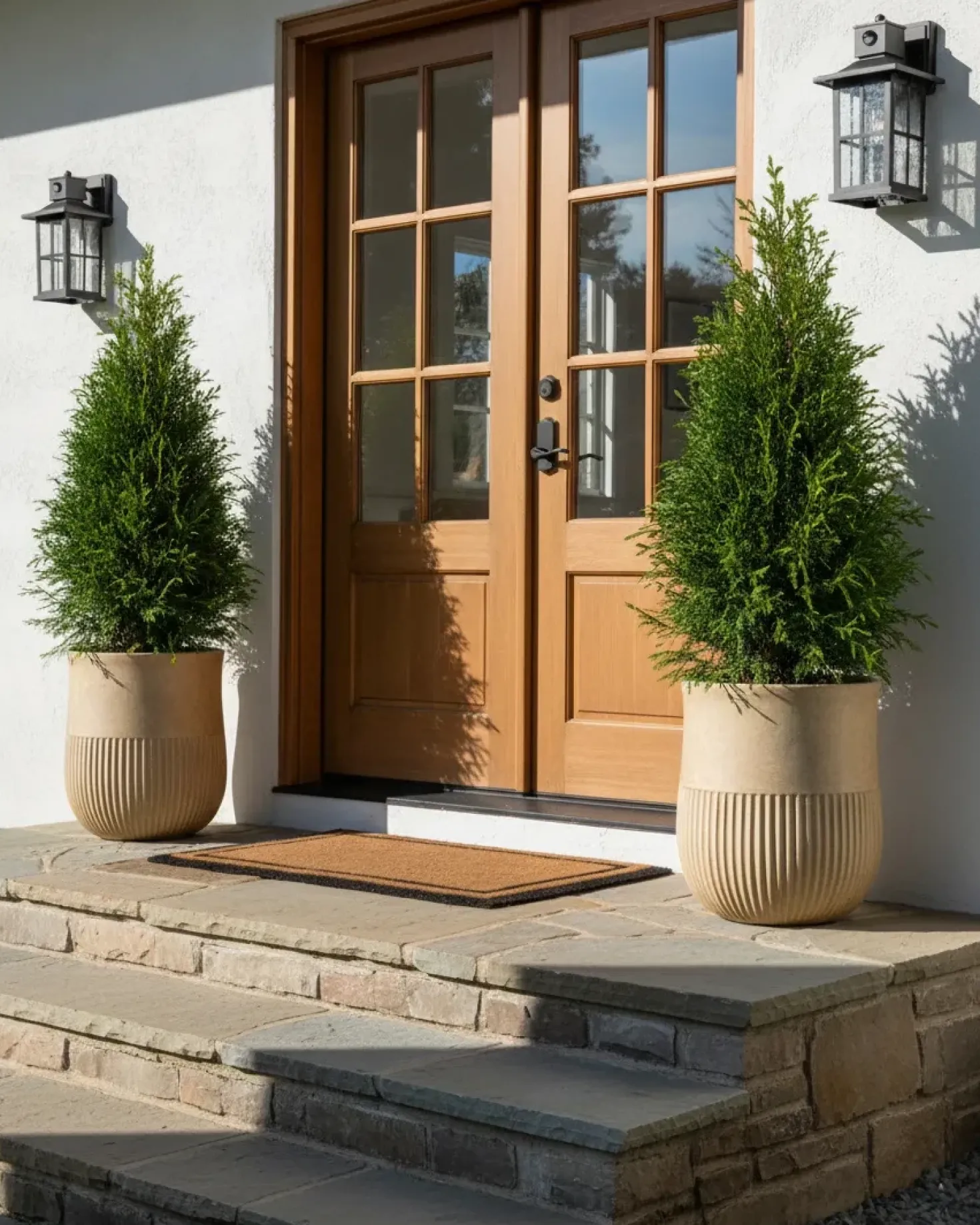 Vaso per piante PYLAROS 36 cm Beige