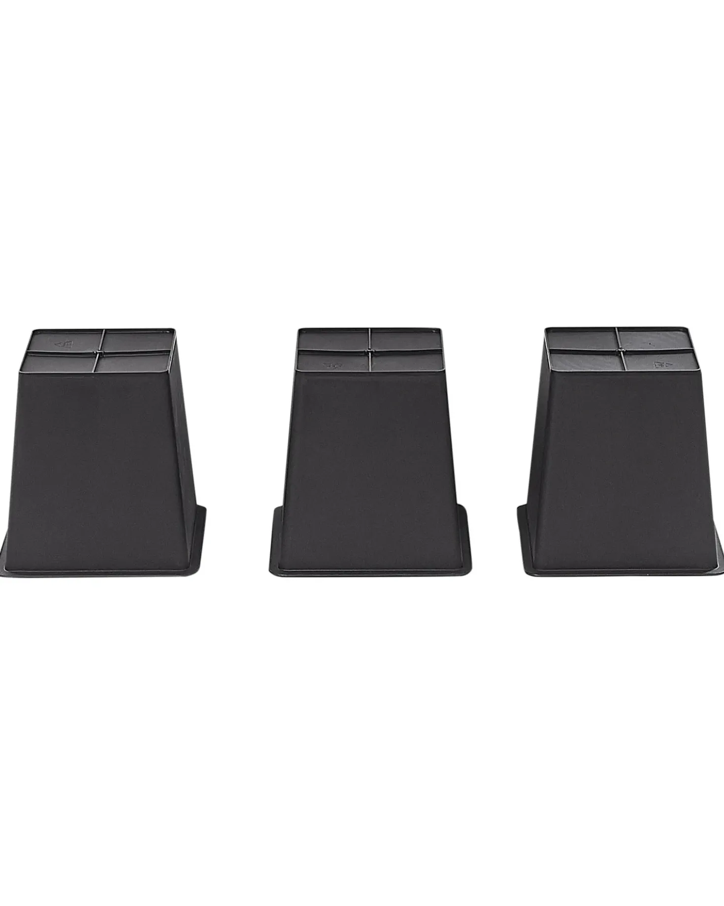 Vaso per piante rialzato CARAGANA Rattan sintetico (PE) 77 cm Nero