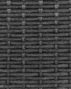Vaso per piante rialzato CARAGANA Rattan sintetico (PE) 77 cm Nero