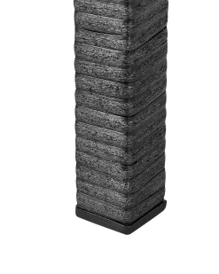 Vaso per piante rialzato CARAGANA Rattan sintetico (PE) 77 cm Nero