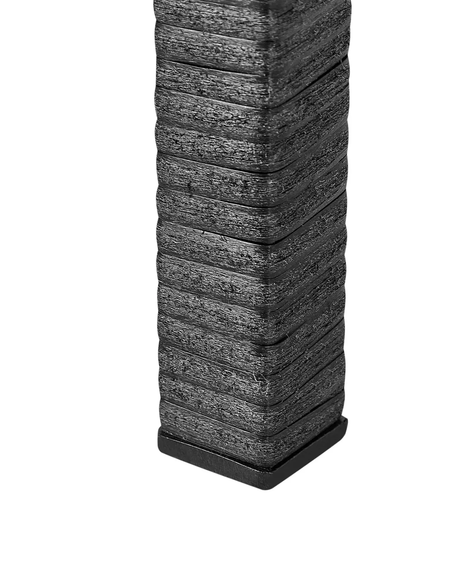 Vaso per piante rialzato CARAGANA Rattan sintetico (PE) 77 cm Nero