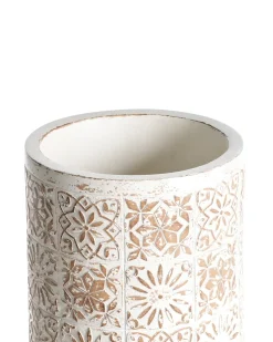 Vaso per piante rialzato KARISTOS 36 cm Bianco sporco