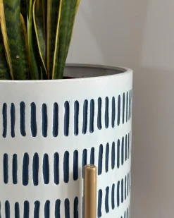 Vaso per piante rialzato NEMOROSA Metallo 31 cm Bianco