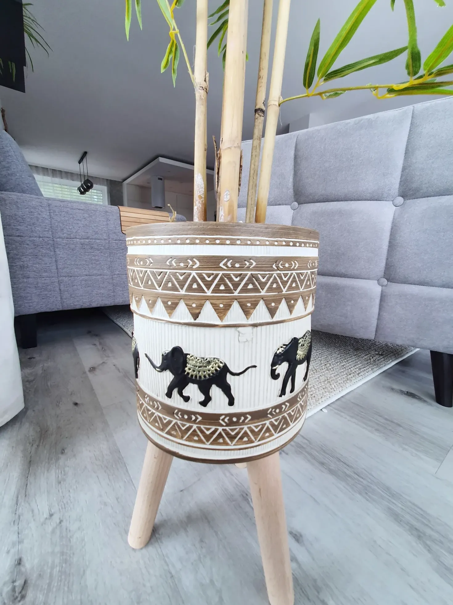 Vaso per piante rialzato KOTTES 22 cm Marrone chiaro