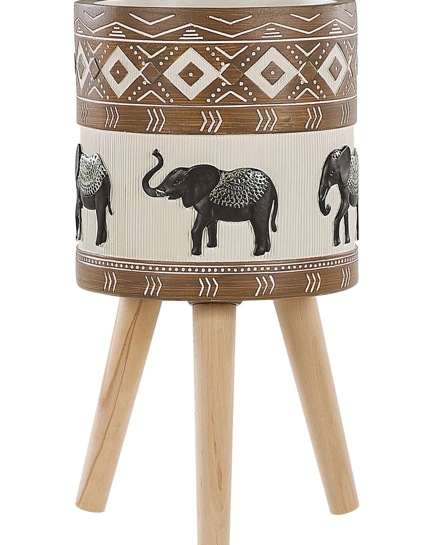 Vaso per piante rialzato ACHILIO 30 cm Marrone scuro