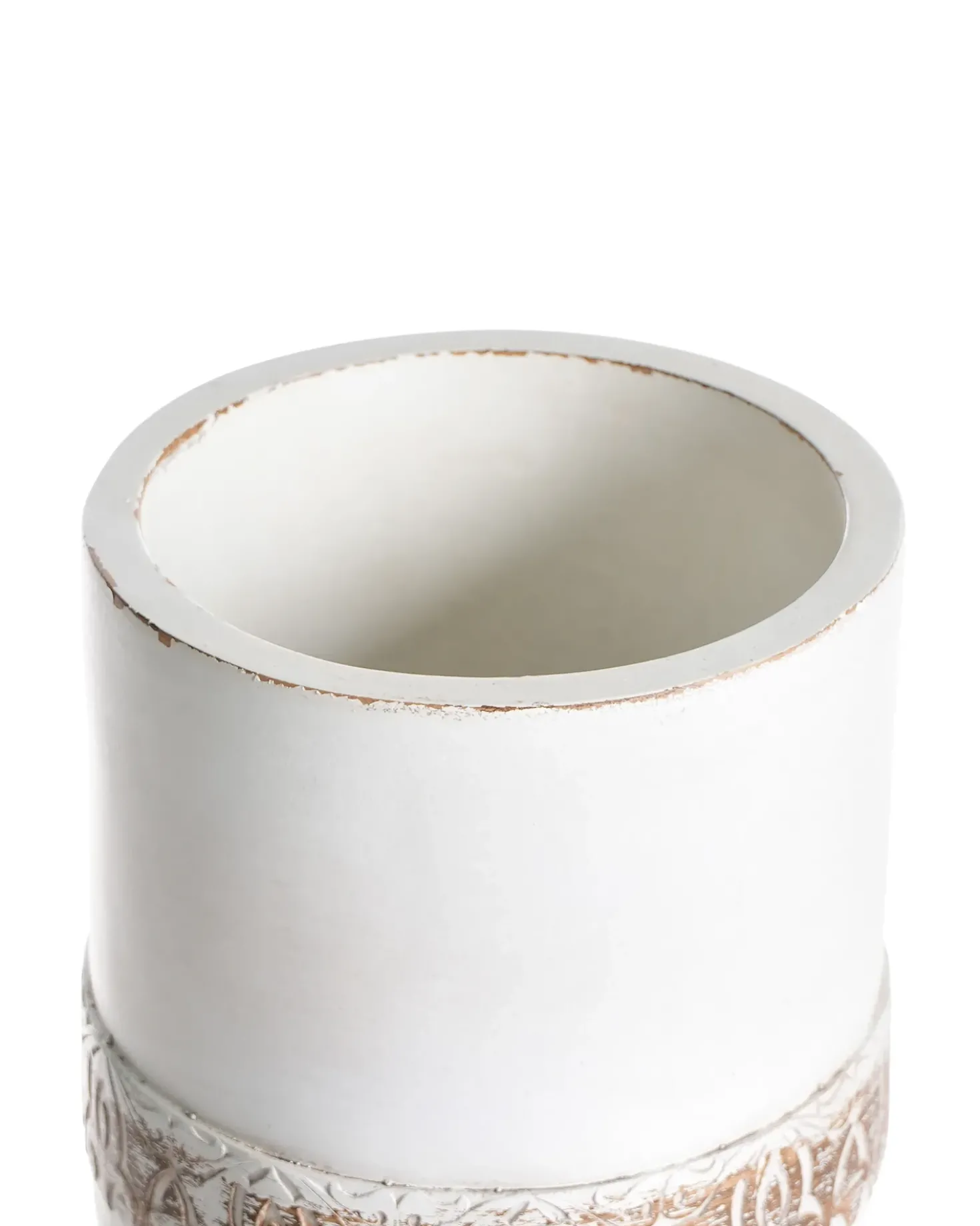 Vaso per piante rialzato SKIATOS 22 cm Bianco sporco