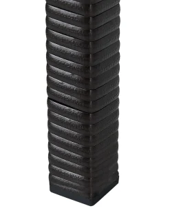 Vaso per piante rialzato CARAGANA Rattan sintetico (PE) 77 cm Marrone scuro
