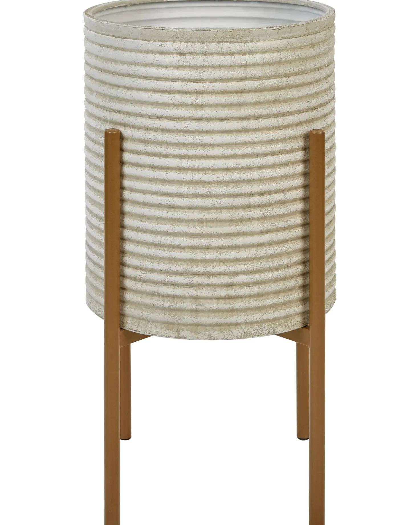 Vaso per piante rialzato ALPINUS Metallo 31 cm Tortora