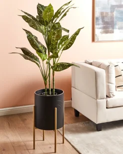 Vaso per piante rialzato SEROTINA Metallo 32 cm Nero