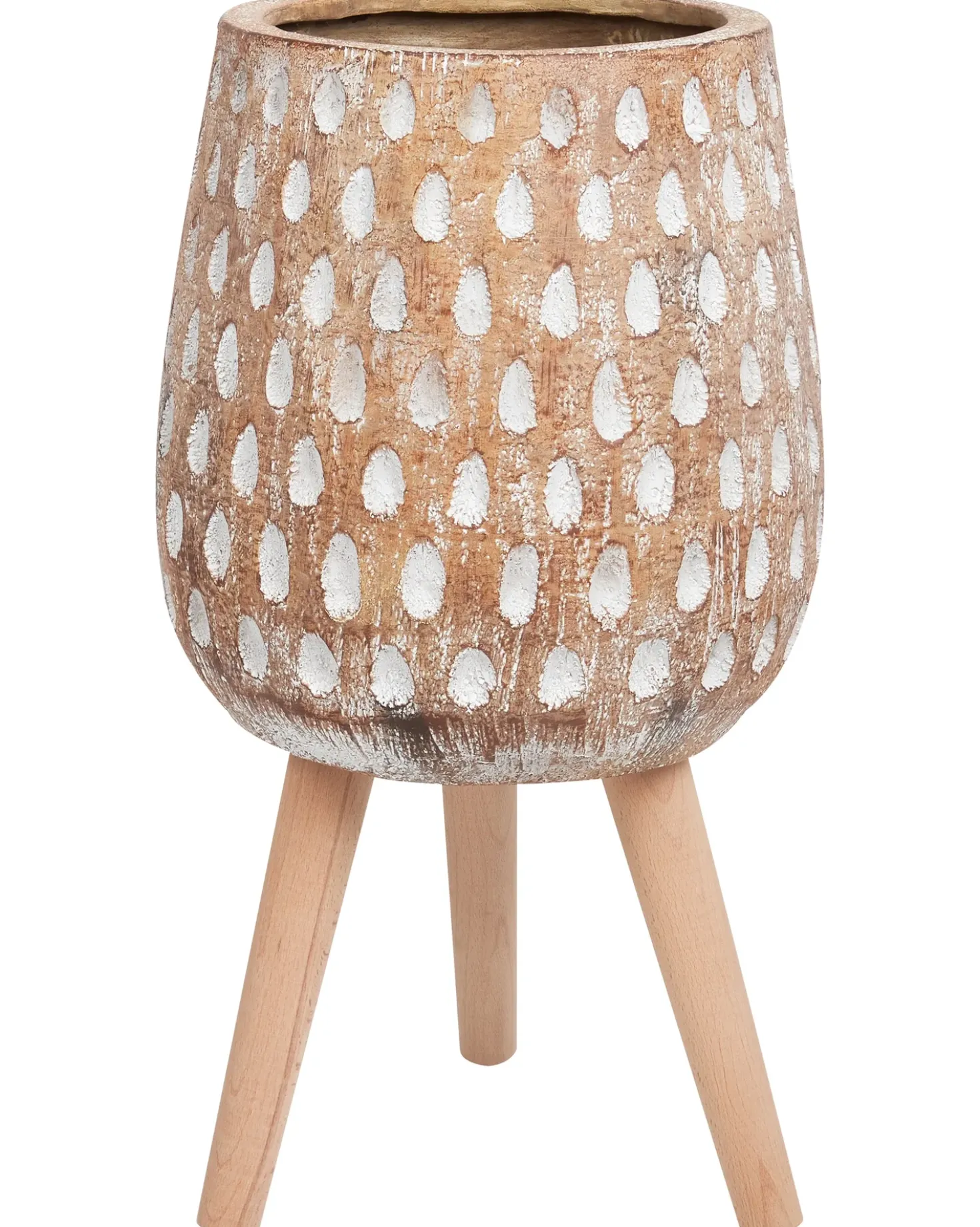 Vaso per piante rialzato ASCLEPIAS 27 cm Marrone chiaro