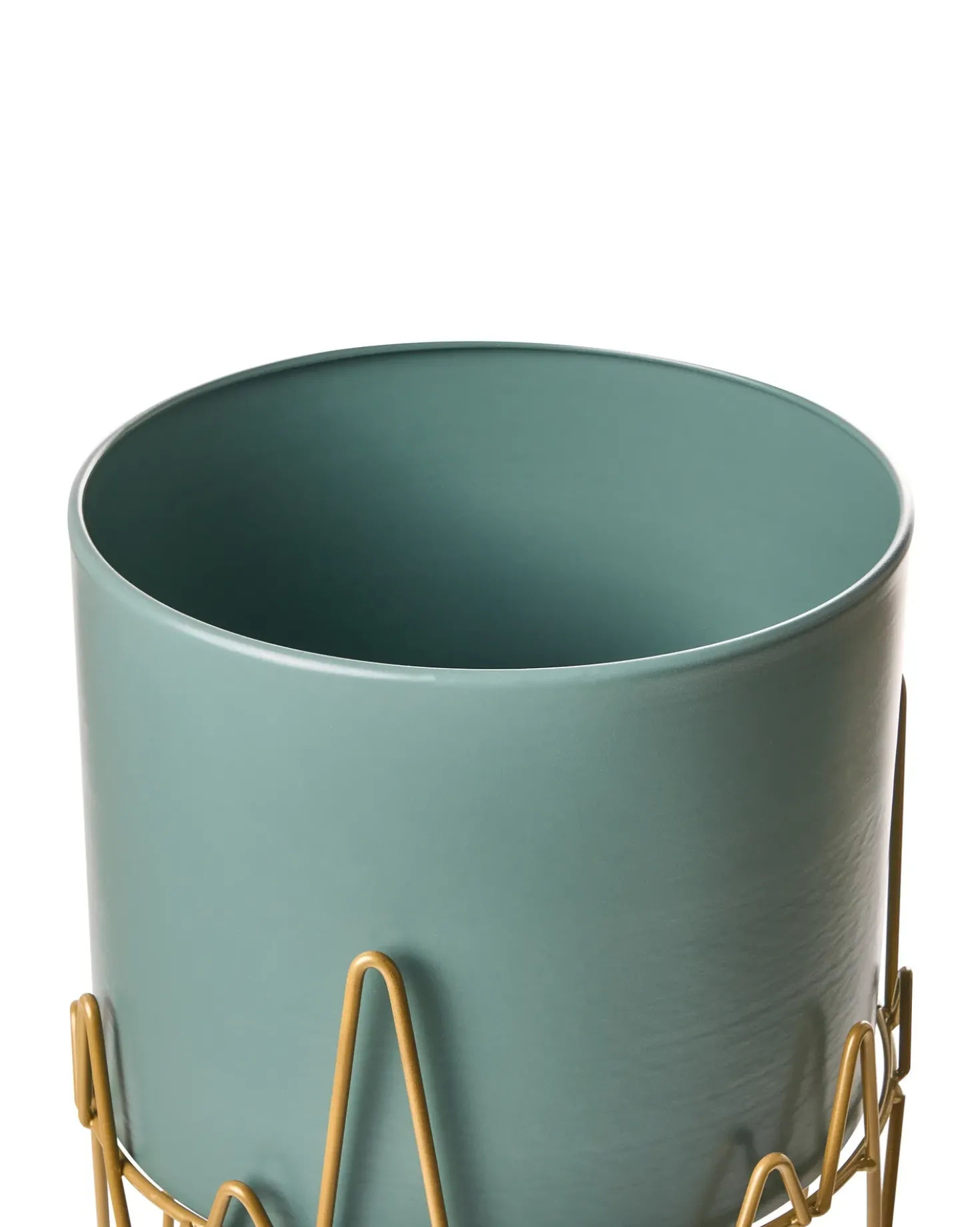 Vaso per piante rialzato KALANDRA Metallo 29 cm Verde scuro