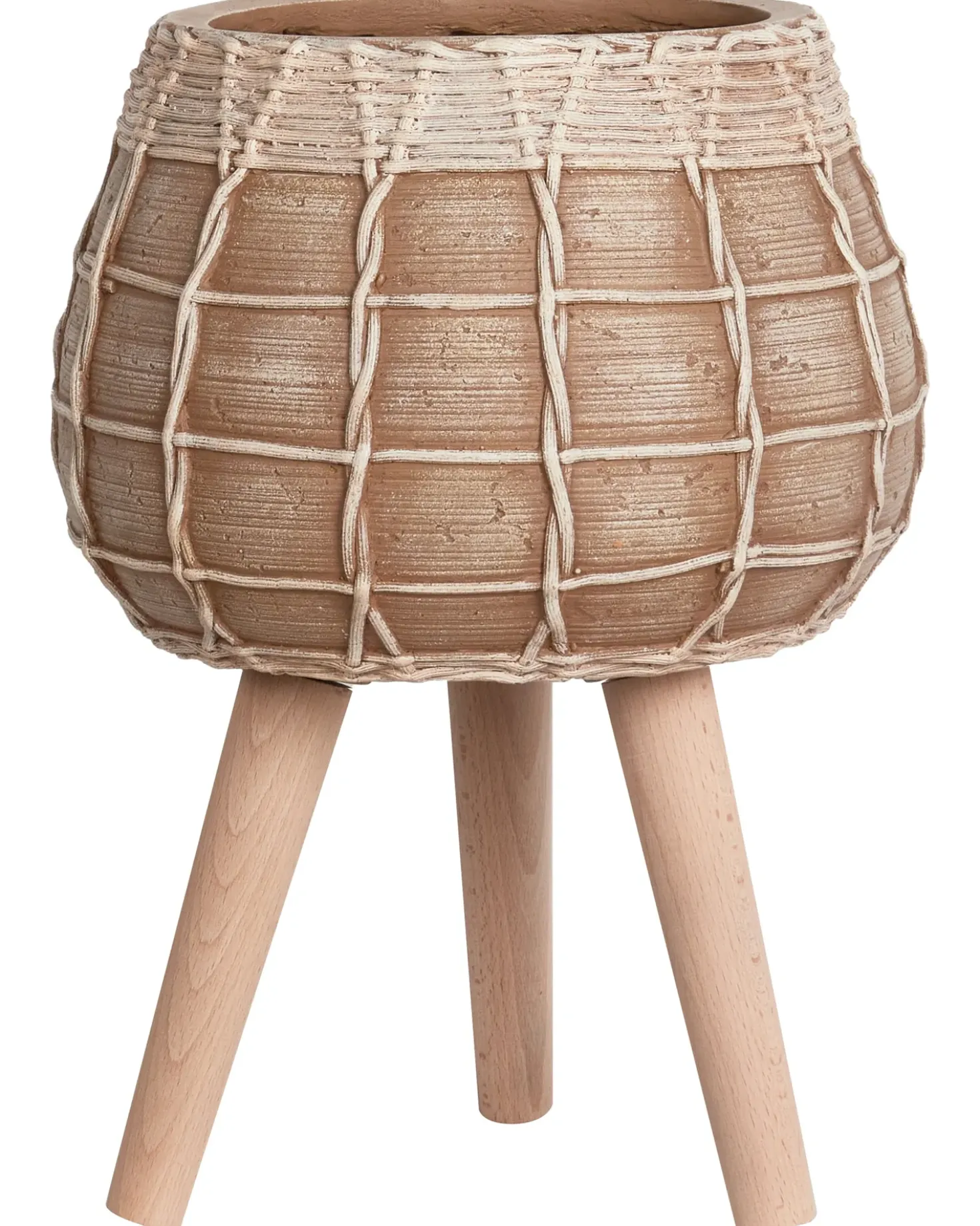 Vaso per piante rialzato DARMERA 30 cm Marrone chiaro