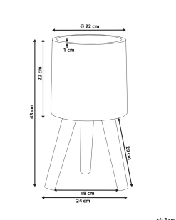 Vaso per piante rialzato JANINA 24 cm Bianco sporco