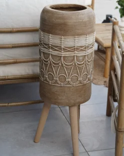 Vaso per piante rialzato DRYOPTERIS 29 cm Marrone chiaro