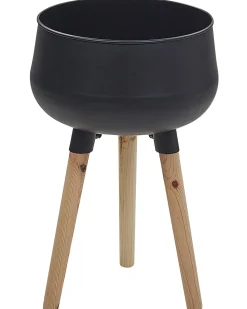 Vaso per piante rialzato AGROS Metallo 30 cm Nero