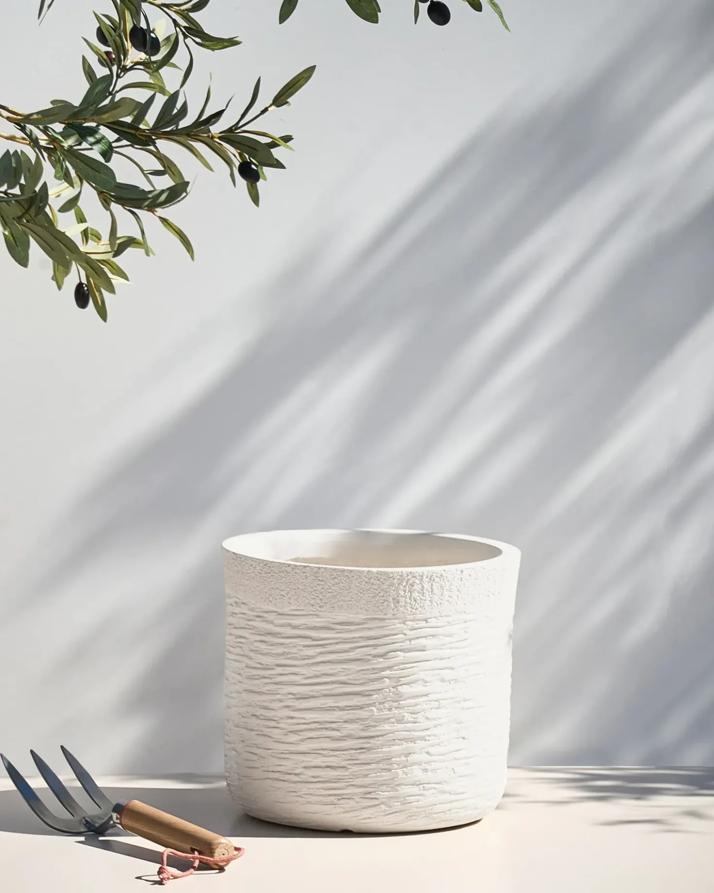 Vaso per piante SAMOS 26 cm Beige chiaro