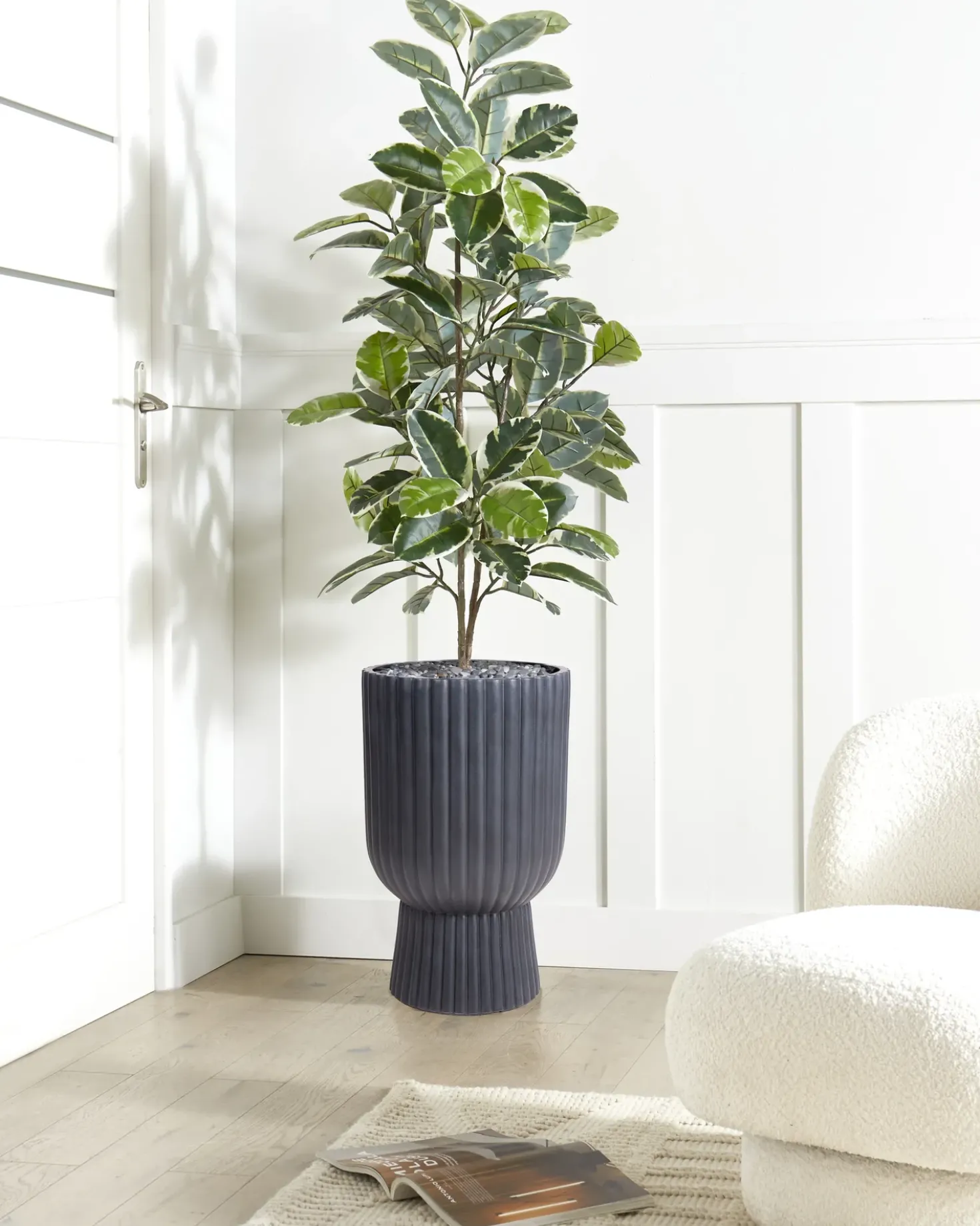 Vaso per piante TAXODIUM 34 cm Grigio grafite