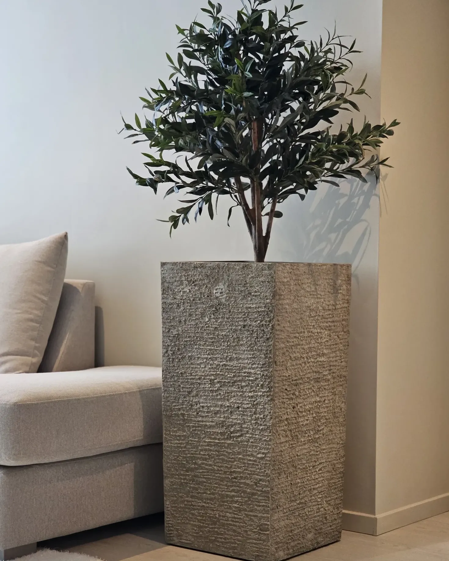 Vaso per piante TENNO 40 cm Beige
