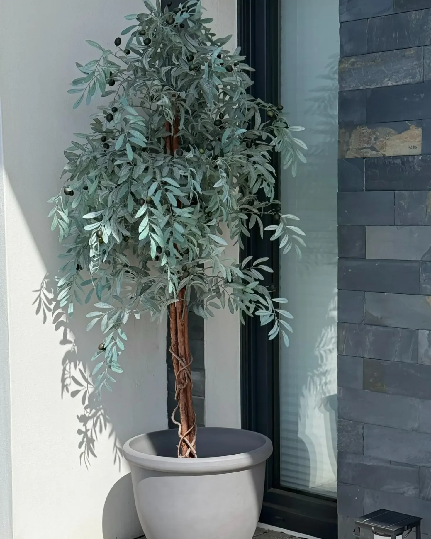 Vaso per piante TESALIA 49 cm Grigio