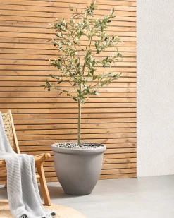 Vaso per piante TESALIA 49 cm Grigio