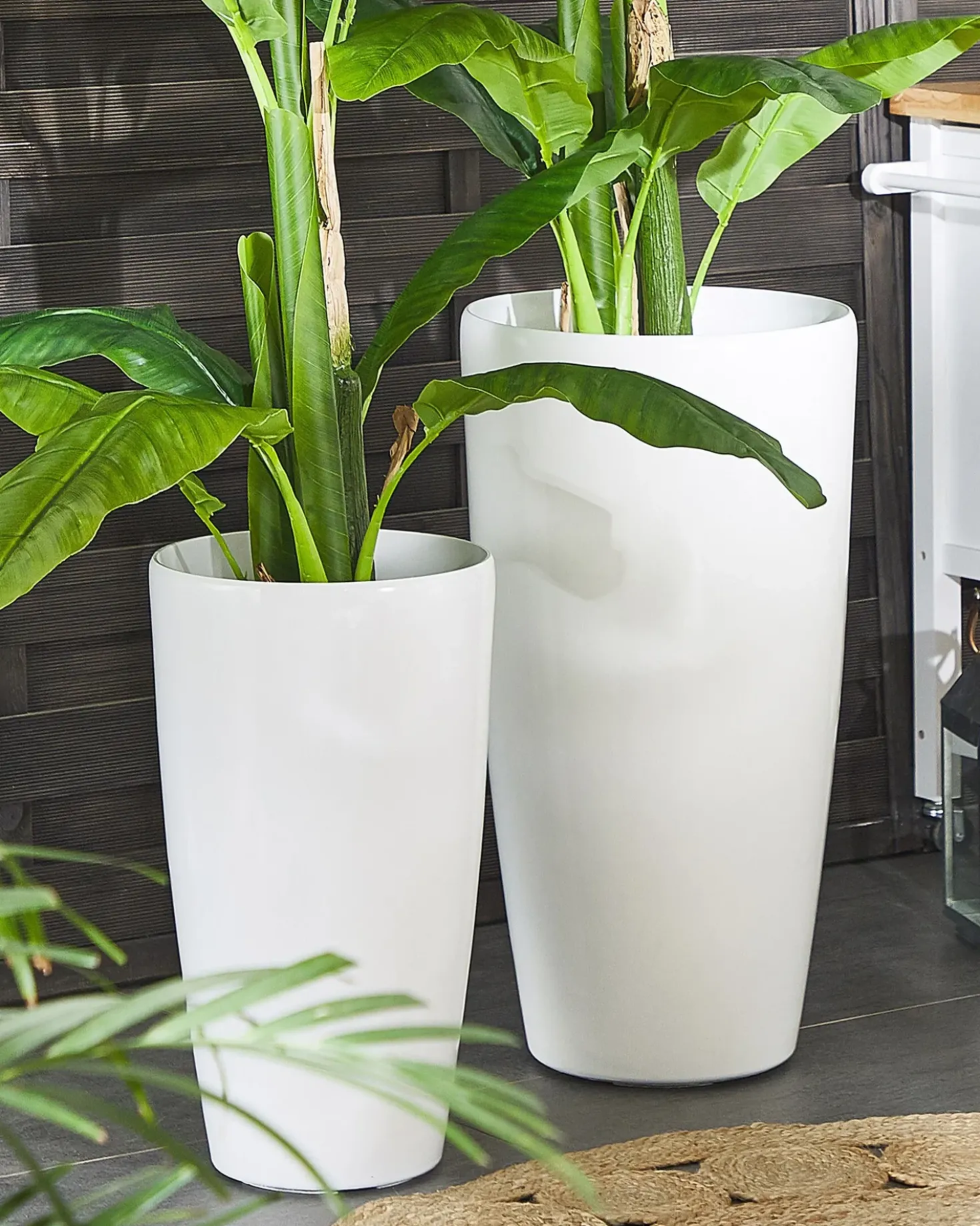Vaso per piante TSERIA 40 cm Bianco