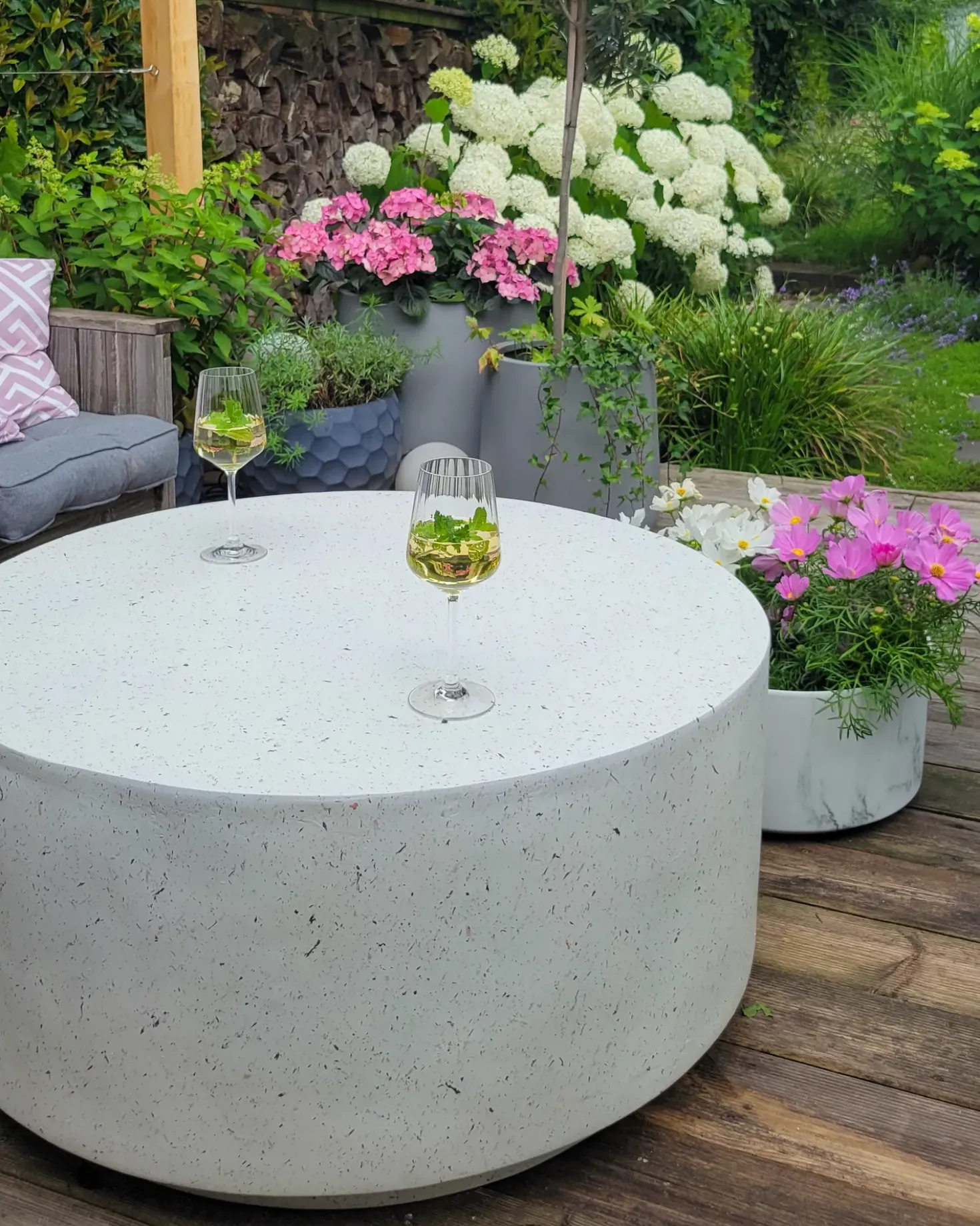 Vaso per piante VALTA 43 cm Bianco