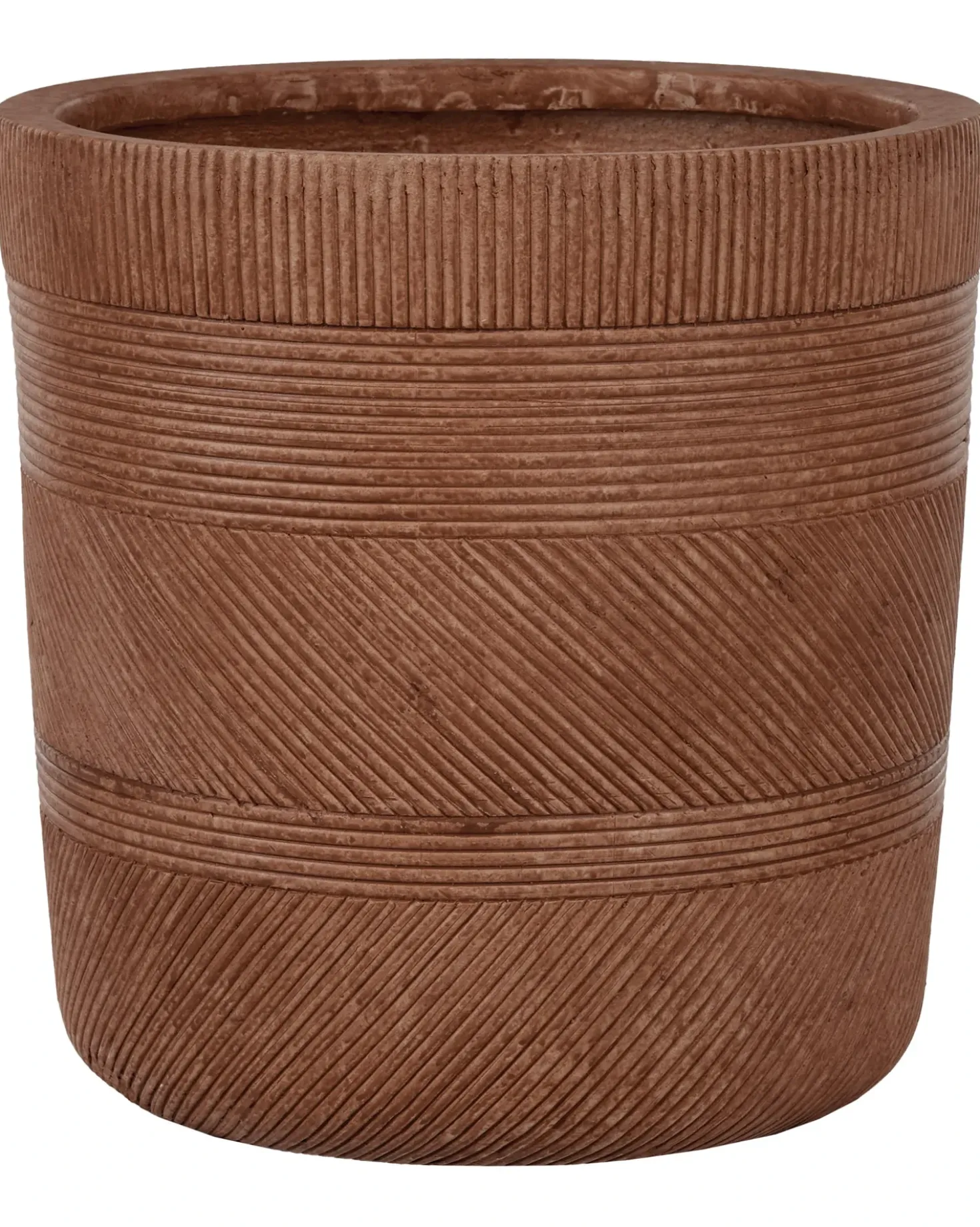 Vaso per piante VOULA 36 cm Marrone dorato