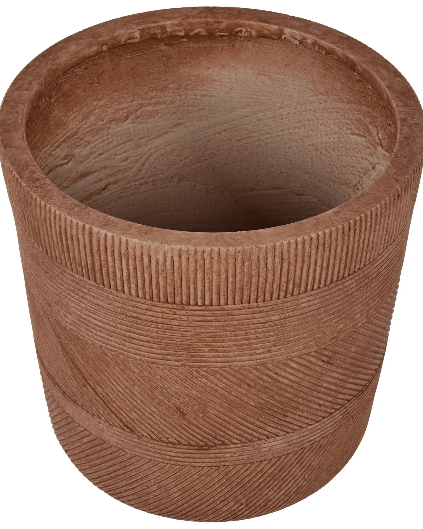 Vaso per piante VOULA 36 cm Marrone dorato