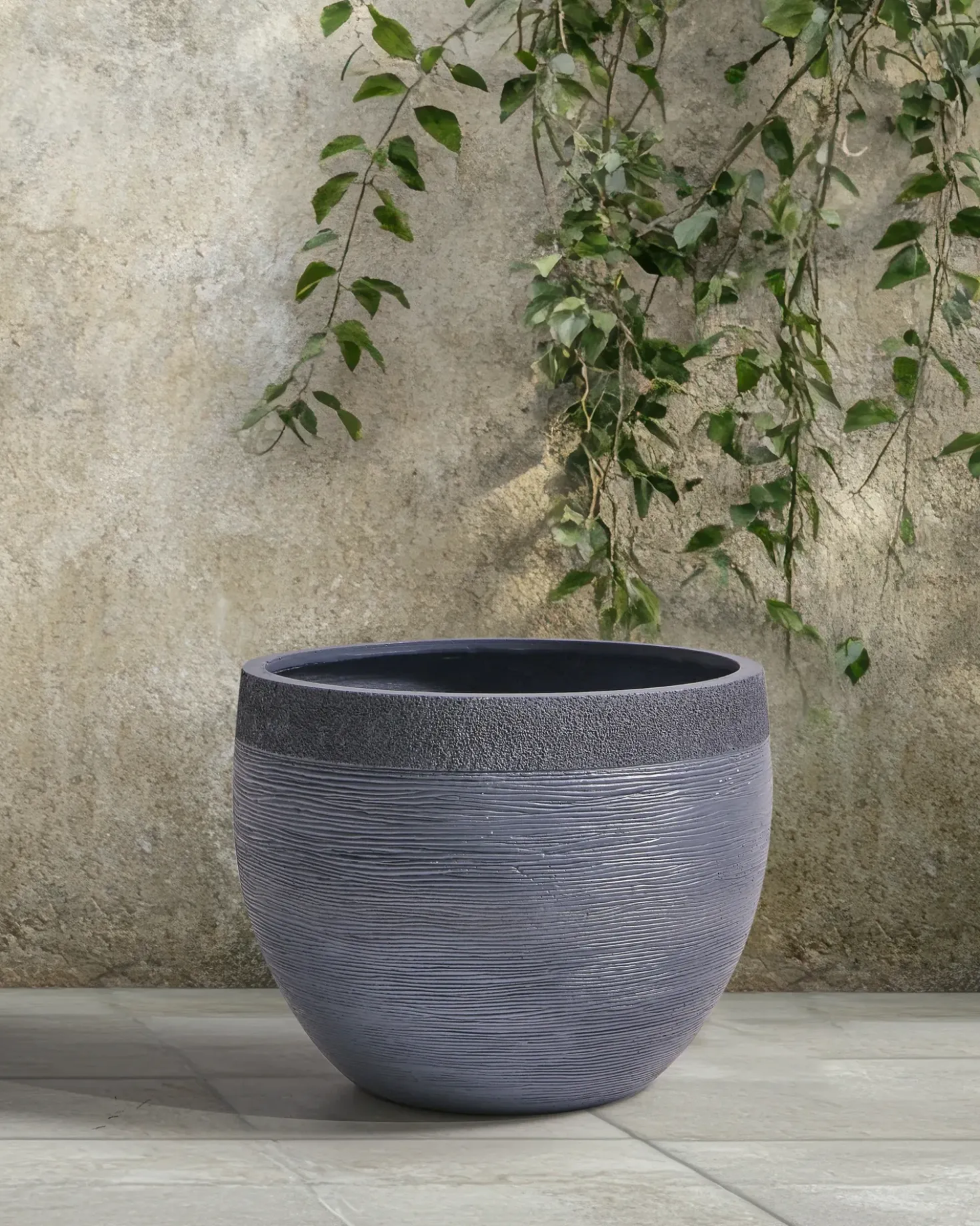 Vaso per piante ZAKROS 50 cm Grigio