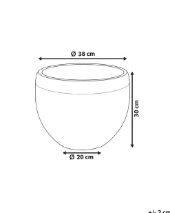 Vaso per piante ZAKROS 38 cm Bianco