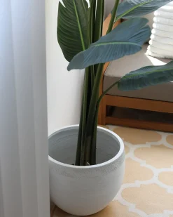 Vaso per piante ZAKROS 38 cm Bianco