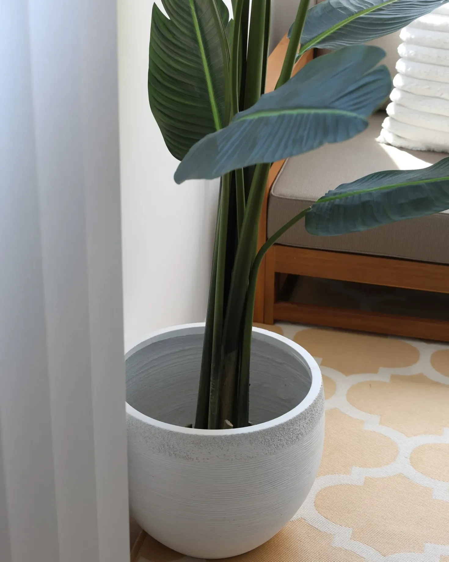 Vaso per piante ZAKROS 38 cm Bianco