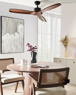 Ventilatore a soffitto ARANI con telecomando Marrone scuro