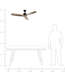Ventilatore a soffitto ARANI con telecomando Marrone