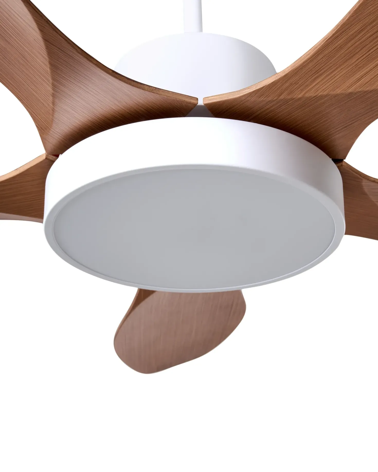 Ventilatore a soffitto con luce BARBET con telecomando LED Marrone chiaro