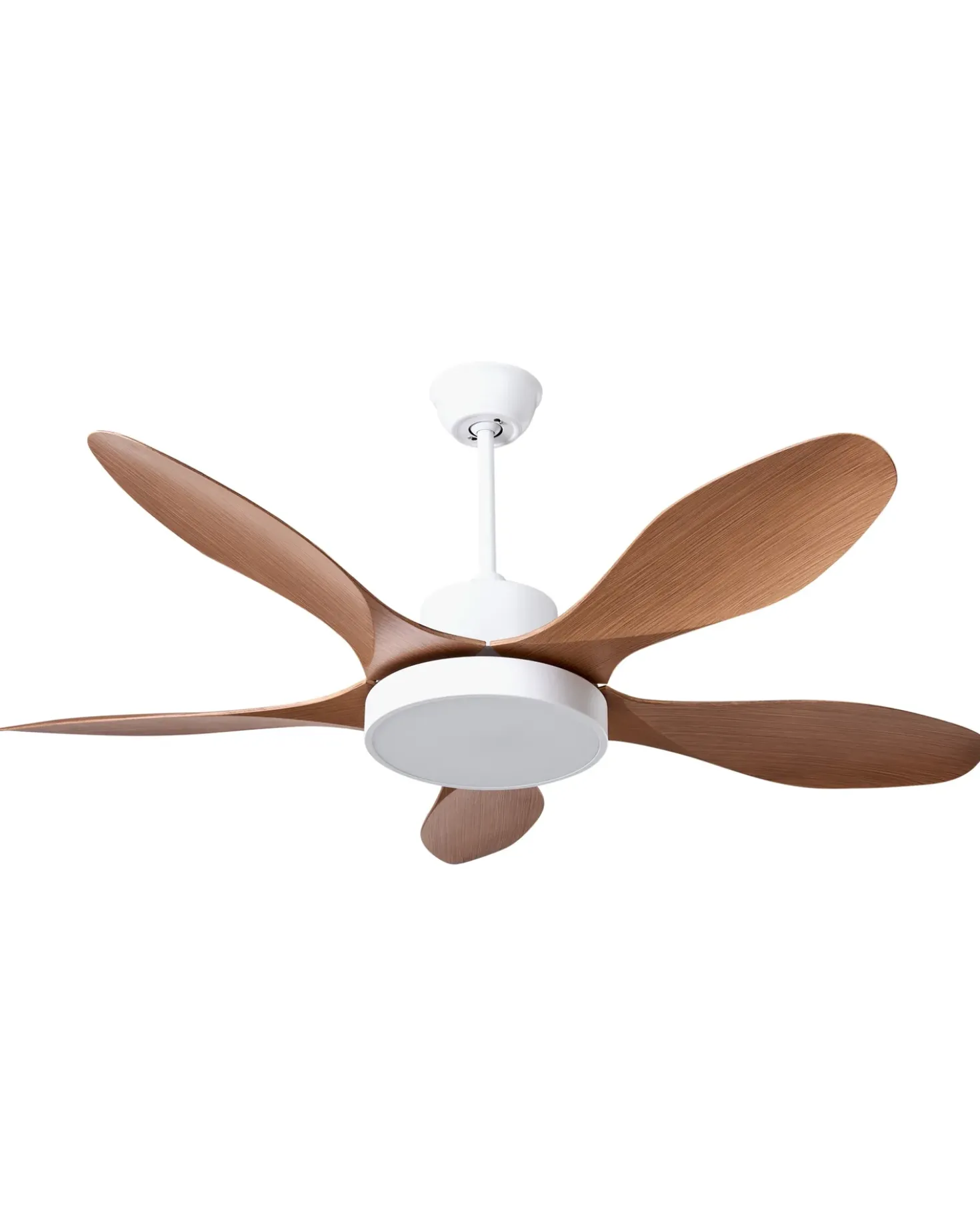 Ventilatore a soffitto con luce BARBET con telecomando LED Marrone chiaro