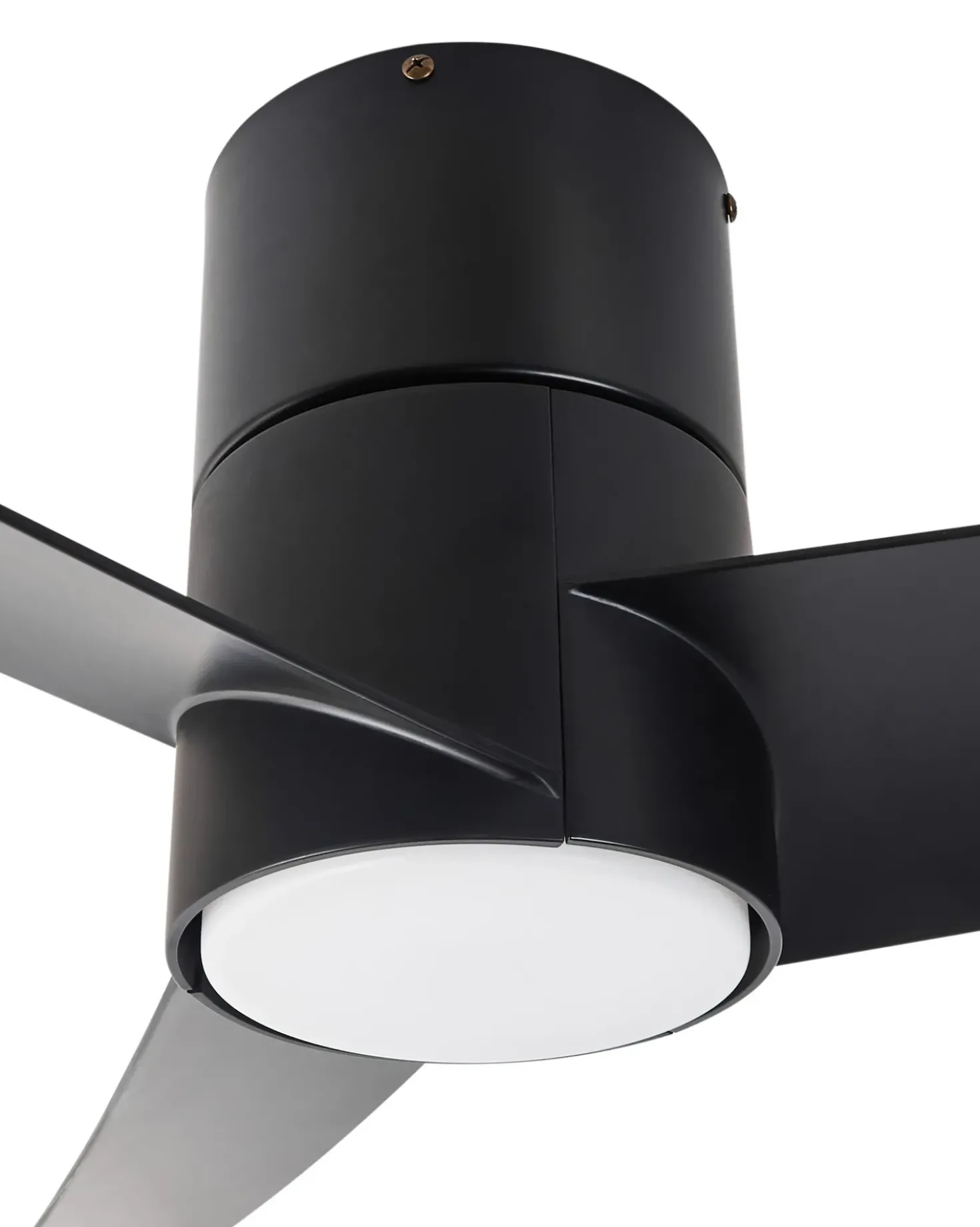 Ventilatore a soffitto con luce CANETE con telecomando LED Nero