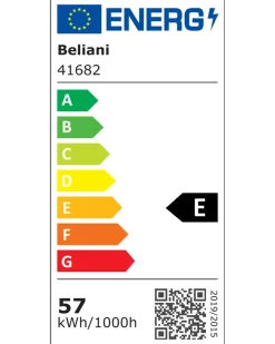 Ventilatore a soffitto con luce CANETE con telecomando LED Nero