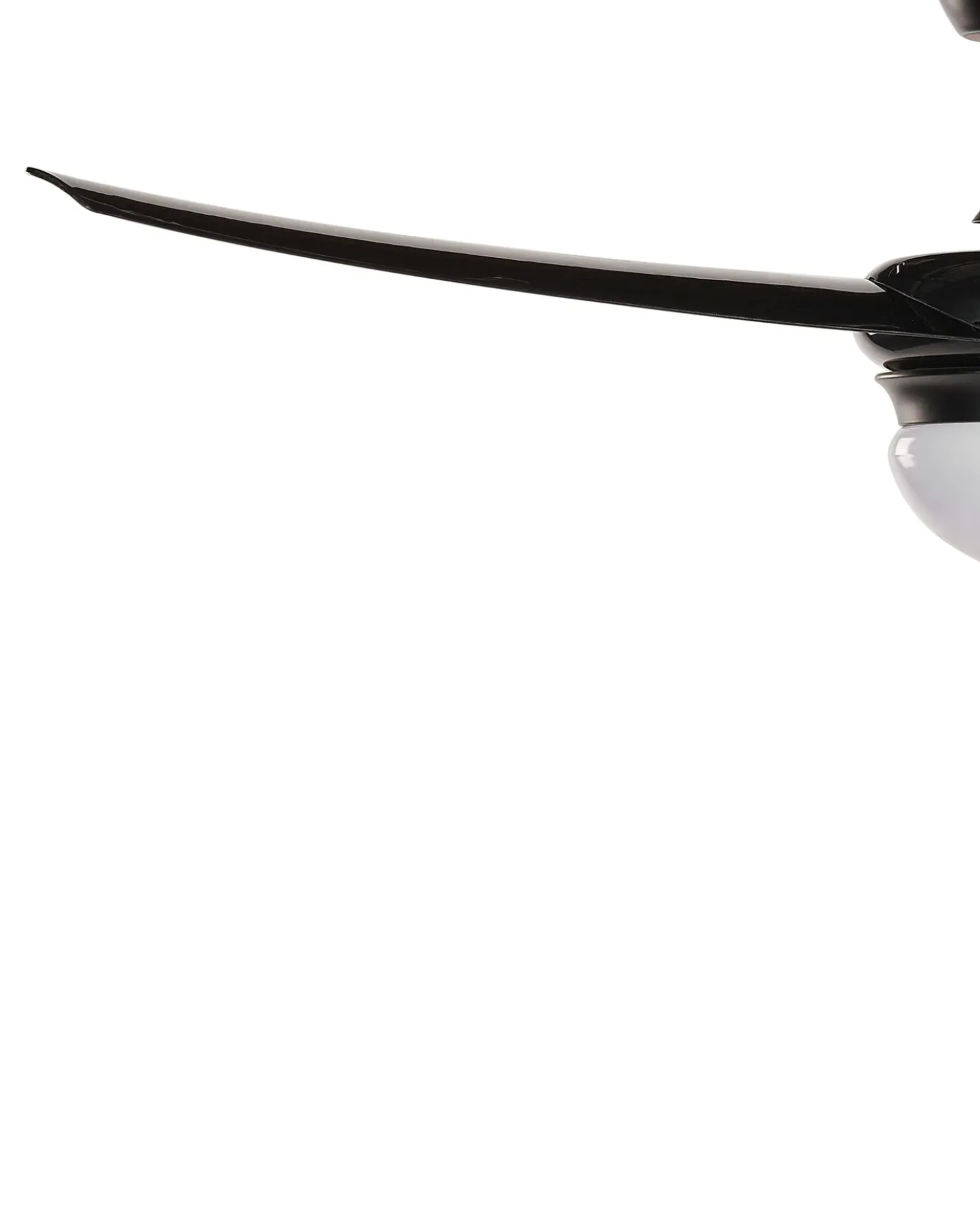 Ventilatore a soffitto con luce JIBOA con telecomando Nero