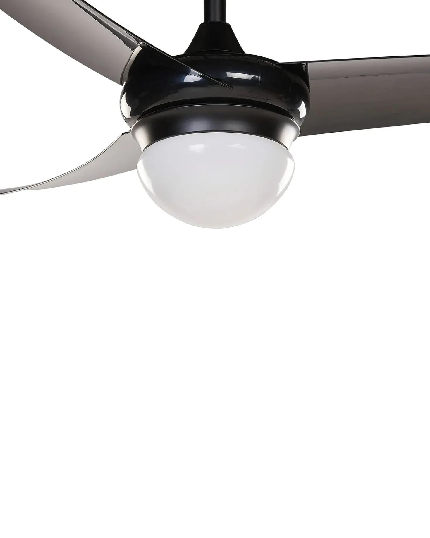 Ventilatore a soffitto con luce JIBOA con telecomando Nero