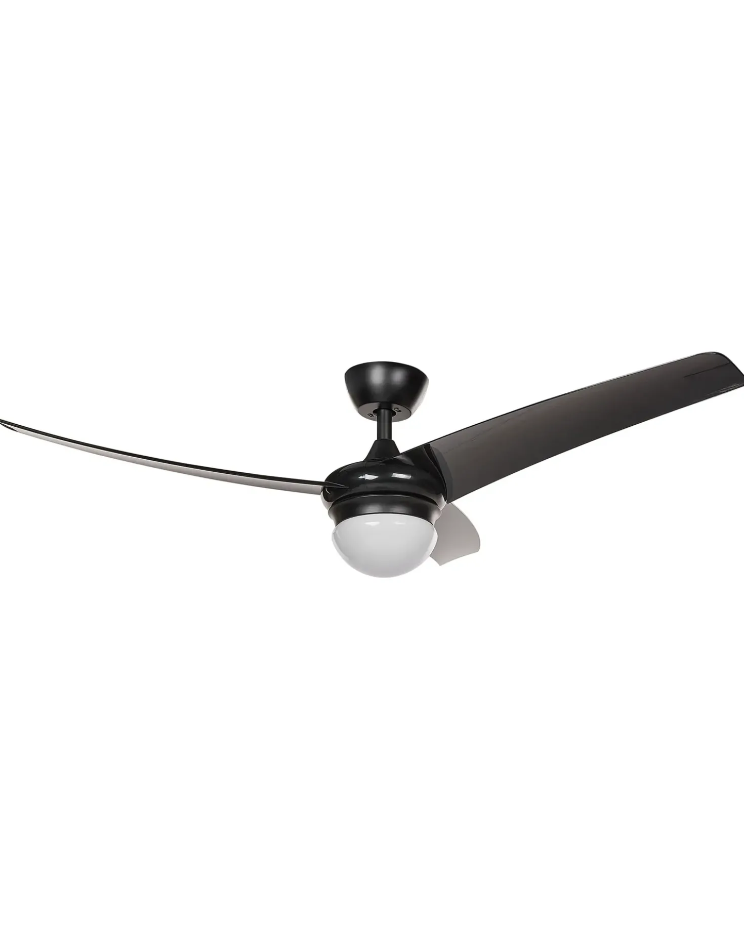 Ventilatore a soffitto con luce JIBOA con telecomando Nero
