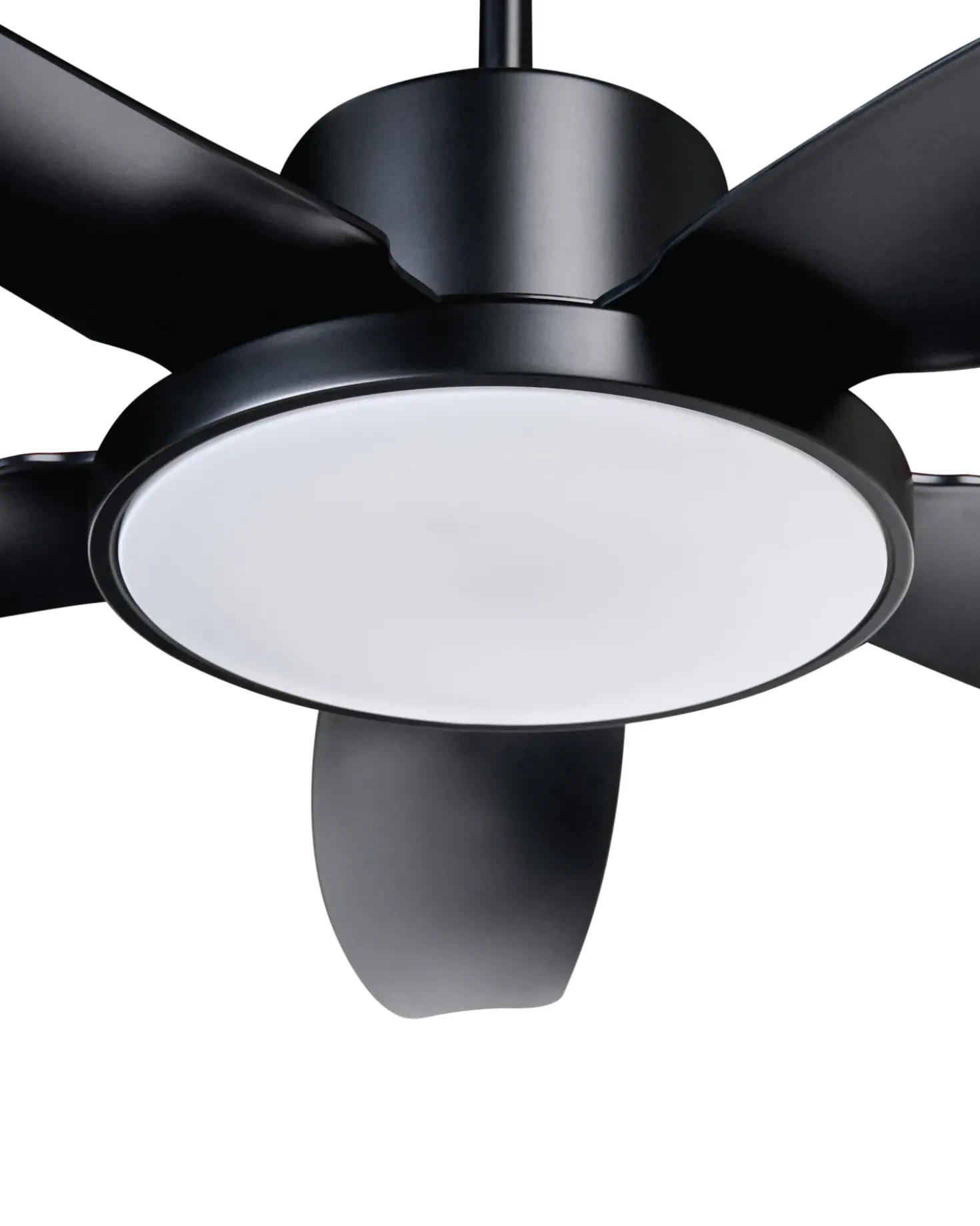 Ventilatore a soffitto con luce LOUVET con telecomando LED Nero