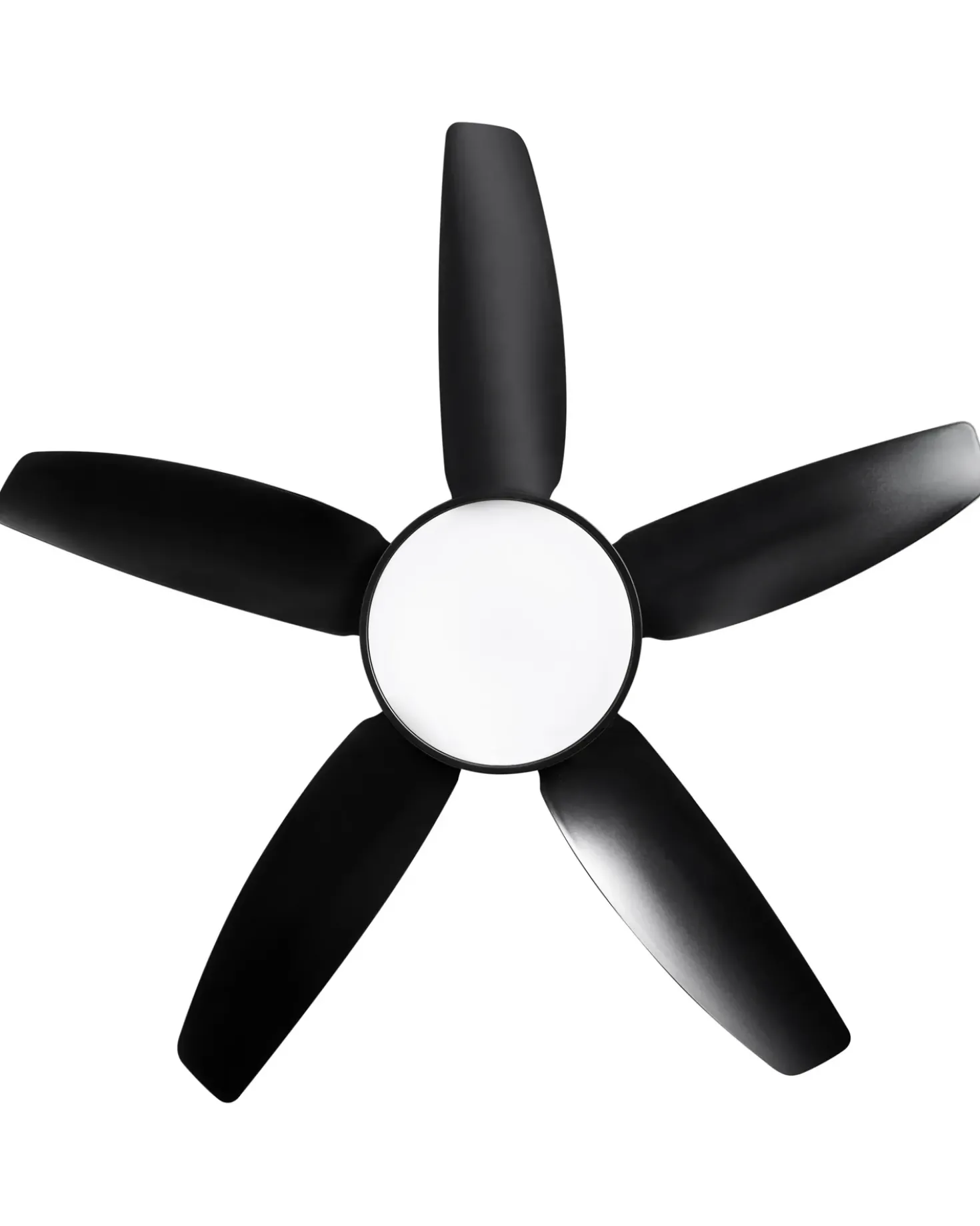 Ventilatore a soffitto con luce LOUVET con telecomando LED Nero