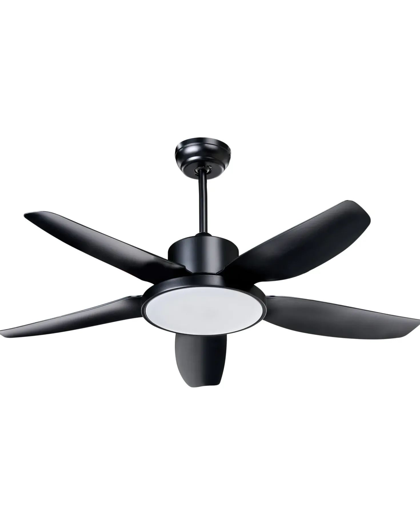 Ventilatore a soffitto con luce LOUVET con telecomando LED Nero