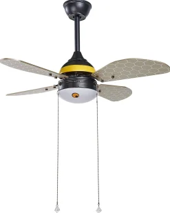 Ventilatore a soffitto con luce DOLORES LED Giallo