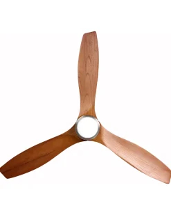 Ventilatore a soffitto con luce PIAYE con telecomando LED Marrone